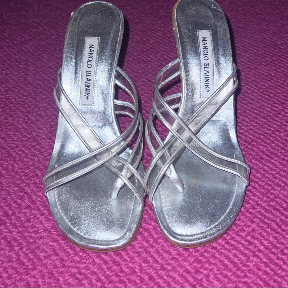Manolo Blahnik Silverheels